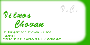 vilmos chovan business card